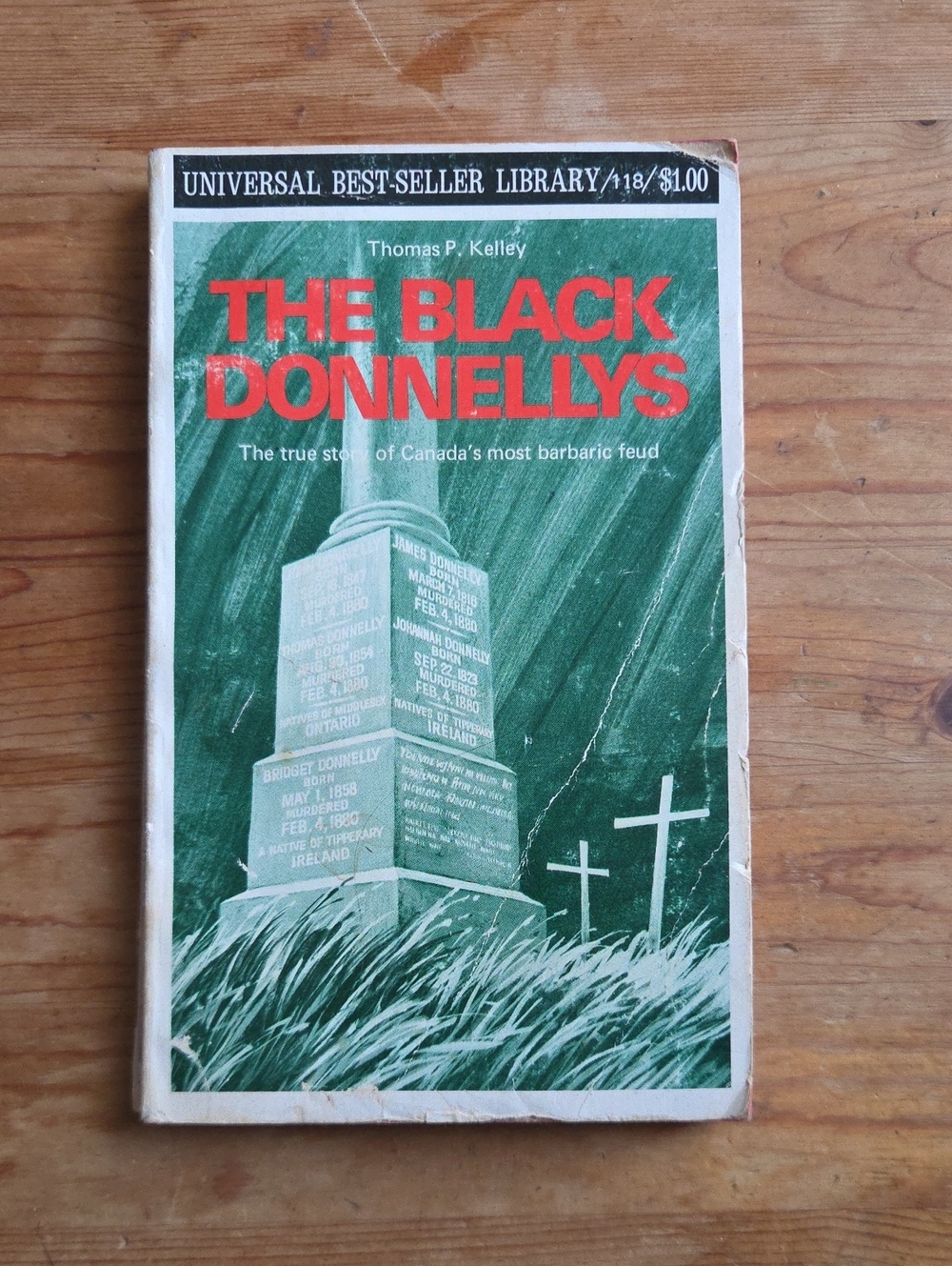 The Black Donnellys Thomas P Kelley 1972 Vintage True Crime Canada Paperback Boo